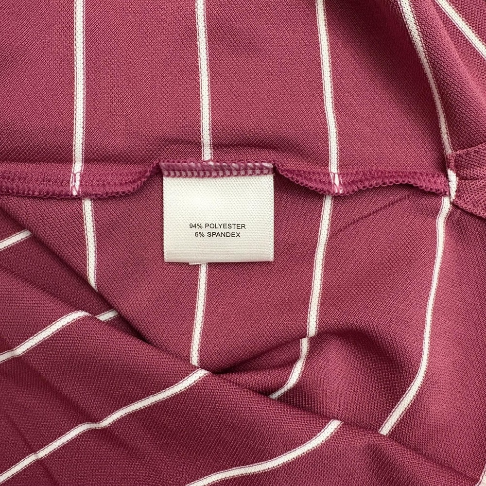 Peter Millar Summer Comfort Polo Shirt Mens XL Pink Striped Golf Pocket - Picture 12 of 13
